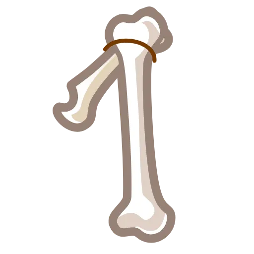 Стикер 28 Bony Font Emoji