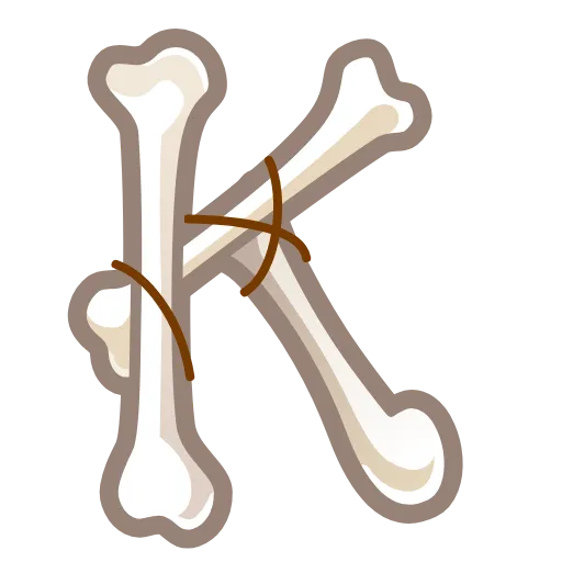 Стикер 11 Bony Font Emoji
