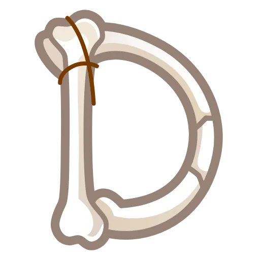 Стикер 4 Bony Font Emoji
