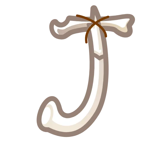 Стикер 10 Bony Font Emoji