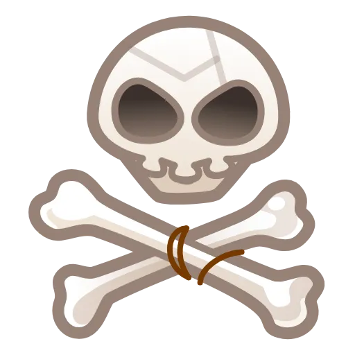 Стикер 59 Bony Font Emoji