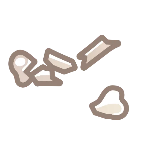 Стикер 41 Bony Font Emoji