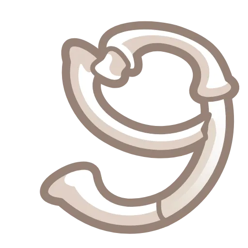 Стикер 36 Bony Font Emoji