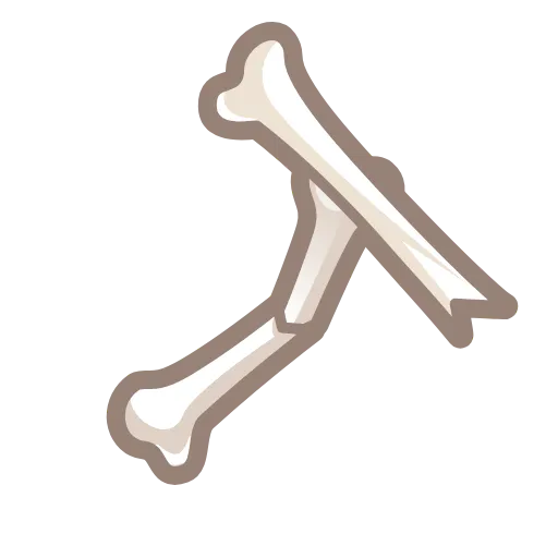 Стикер 55 Bony Font Emoji