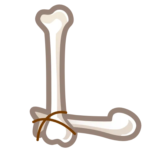 Стикер 12 Bony Font Emoji