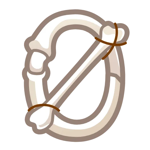Стикер 27 Bony Font Emoji