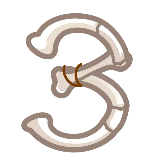 Стикер 30 Bony Font Emoji
