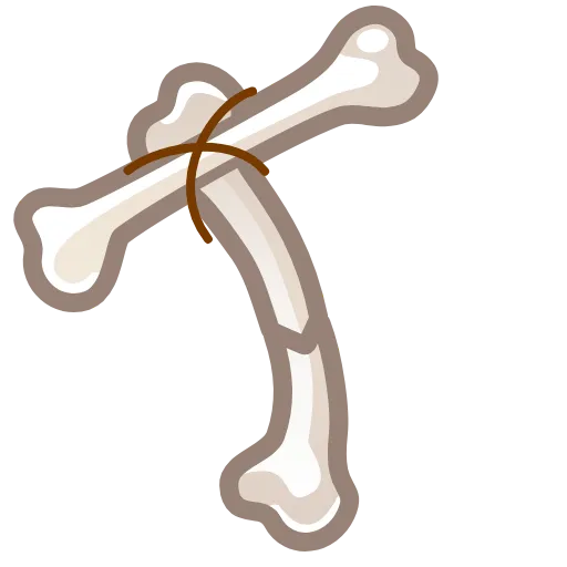 Стикер 20 Bony Font Emoji