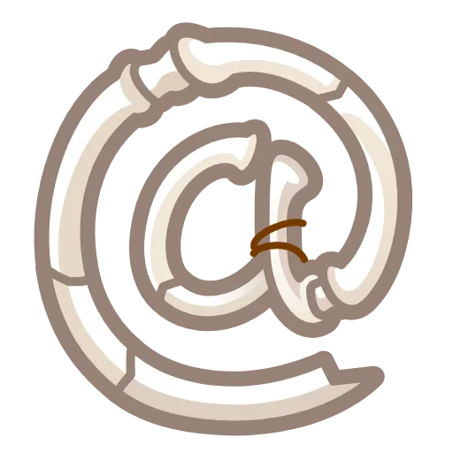 Стикер 39 Bony Font Emoji