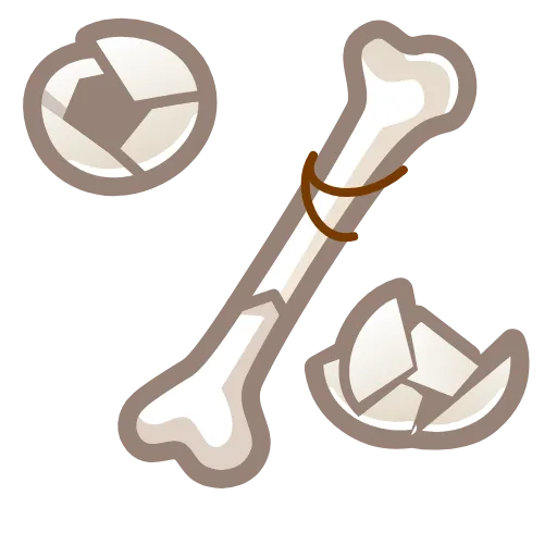 Стикер 47 Bony Font Emoji