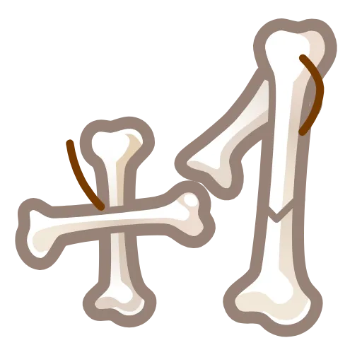 Стикер 57 Bony Font Emoji