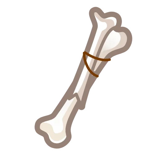 Стикер 56 Bony Font Emoji