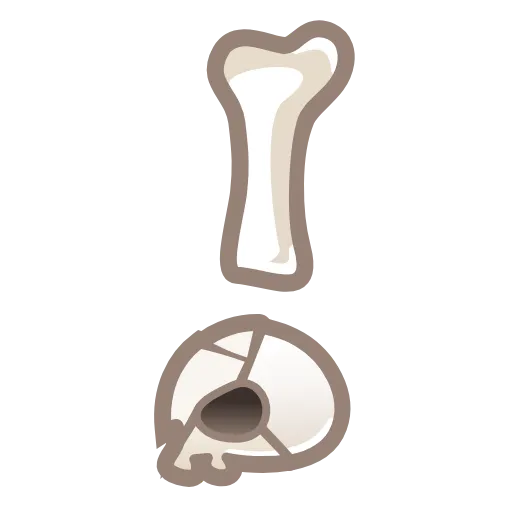 Стикер 37 Bony Font Emoji