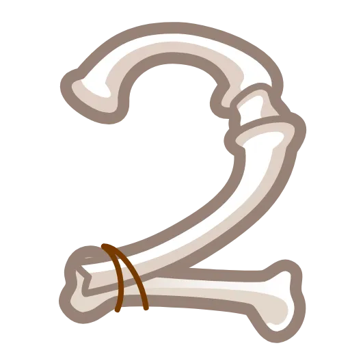 Стикер 29 Bony Font Emoji