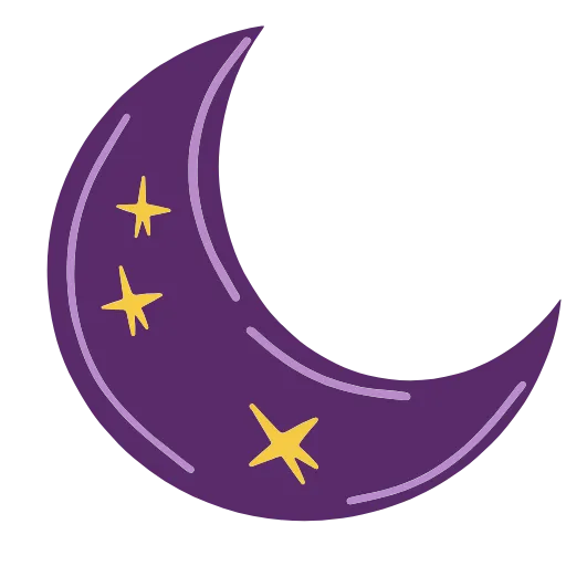🌒 Эмодзи «Фиолетовые буквы, векторные хорошего качества при увеличении» для Telegram