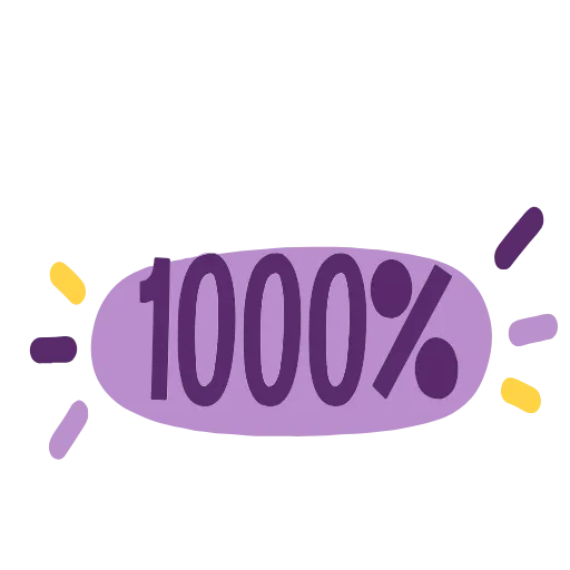 💯 Эмодзи «Фиолетовые буквы, векторные хорошего качества при увеличении» для Telegram