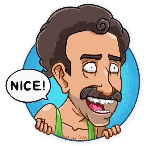 Стикер 15 Borat Sagdiyev HD