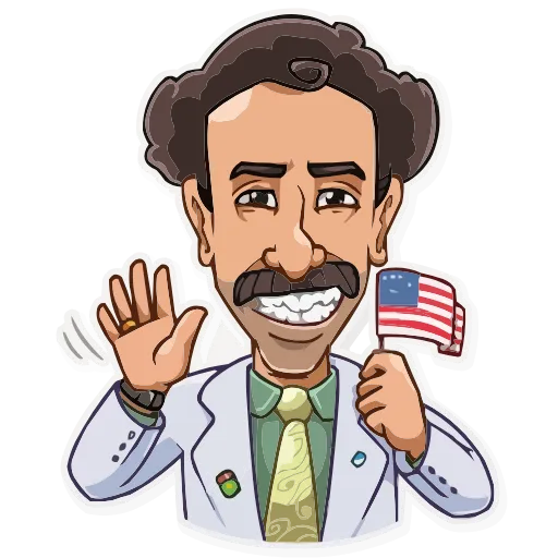 Стикер 5 Borat Sagdiyev HD
