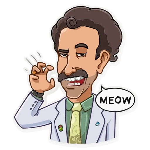 Стикер 8 Borat Sagdiyev HD