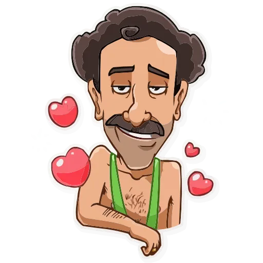 Стикер 13 Borat Sagdiyev HD