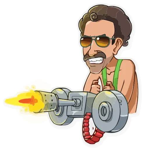 Стикер 26 Borat Sagdiyev HD