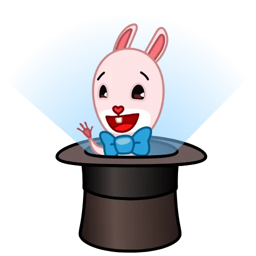 Стикер 5 Bowtie Bunny