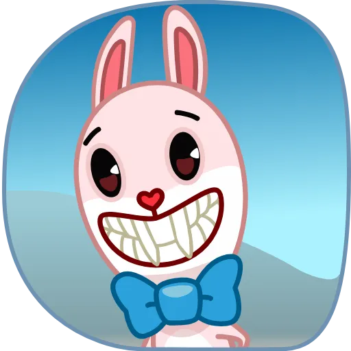 Стикер 10 Bowtie Bunny