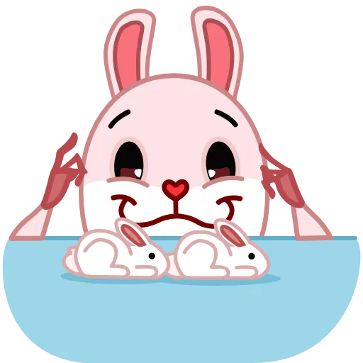 Стикер 11 Bowtie Bunny