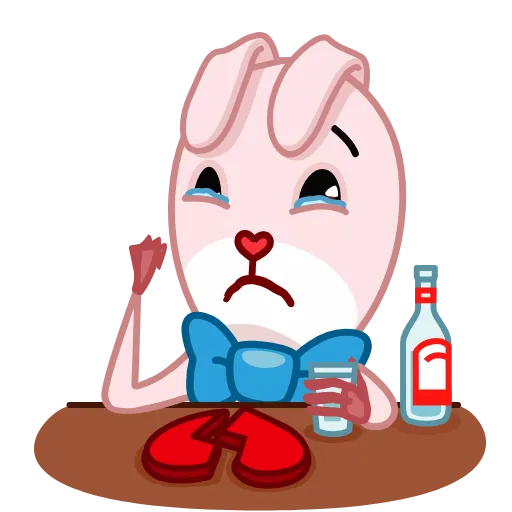 Стикер 6 Bowtie Bunny
