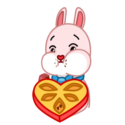 Стикер 18 Bowtie Bunny
