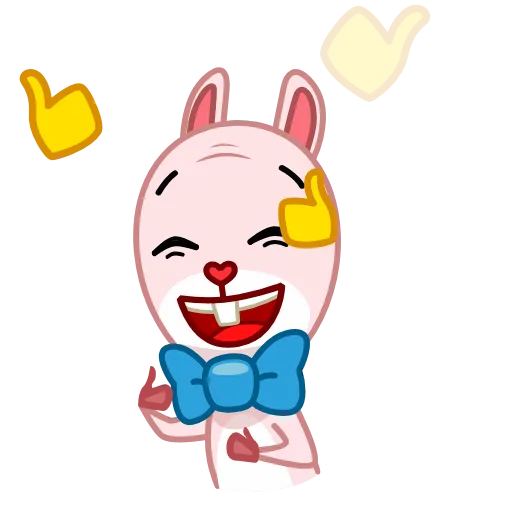 Стикер 3 Bowtie Bunny