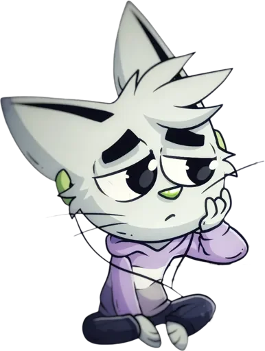 😔 Стикер «Brad Cat» для Telegram