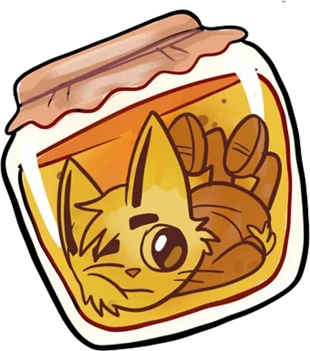 🥫 Стикер «Brad Cat» для Telegram