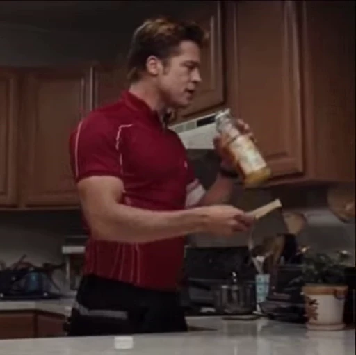 🍊 Стикер «Brad Pitt» для Telegram