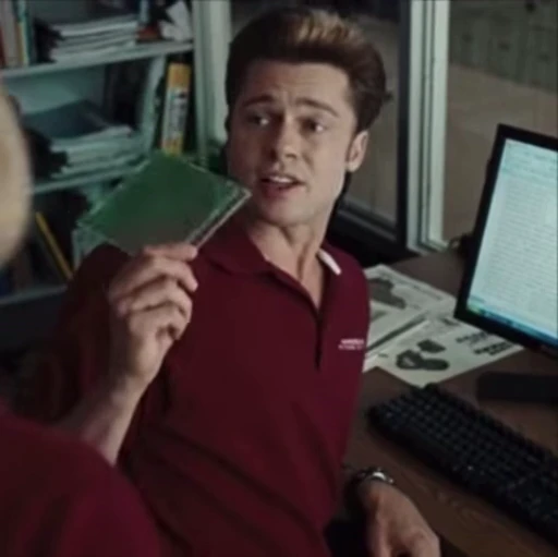 💽 Стикер «Brad Pitt» для Telegram
