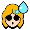 Стикер 9 Набор эмоджи по игре «Brawl Stars BS Бравл Старс БС»