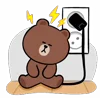 Стикер 53 Brown Cony