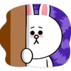 Стикер 58 Brown Cony