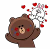 Стикер 17 Brown Cony