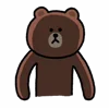 Стикер 38 Brown Cony