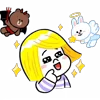 Стикер 51 Brown Cony