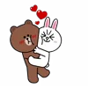 Стикер 3 Brown Cony