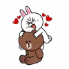 Стикер 10 Brown Cony