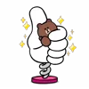Стикер 46 Brown Cony