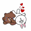 Стикер 5 Brown Cony