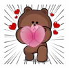 Стикер 2 Brown Cony