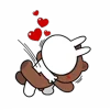 Стикер 4 Brown Cony