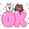 Стикер 39 Brown Cony
