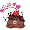 Стикер 56 Brown Cony