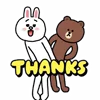 Стикер 44 Brown Cony